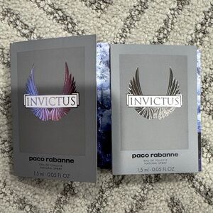 Lot of 2 Paco Rabanne Invictus Samples-1.5 ml each